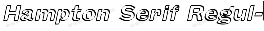 Hampton Serif Regul字体转换
